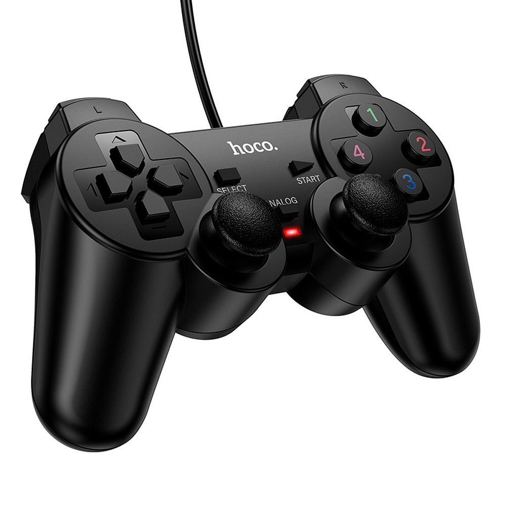 Wire gamepad Hoco for PC Fast Link GA3 black