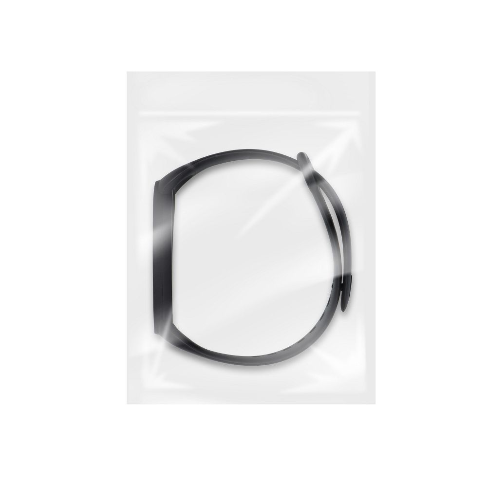 Silicone strap for XIAOMI Mi Band 5 / 6 / 7 black (01)
