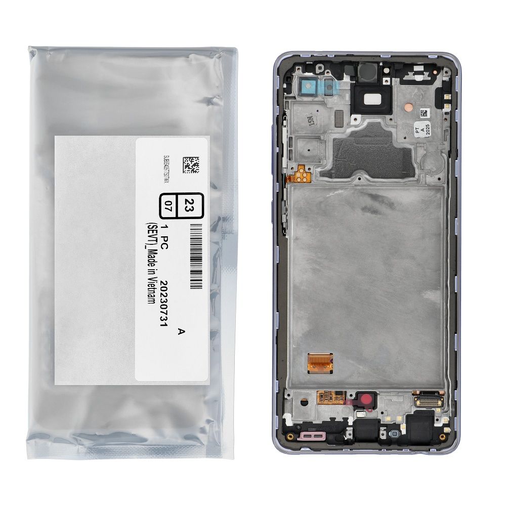 ServicePack LCD Display for SAMSUNG A72 A725F GH82-25460C Purple