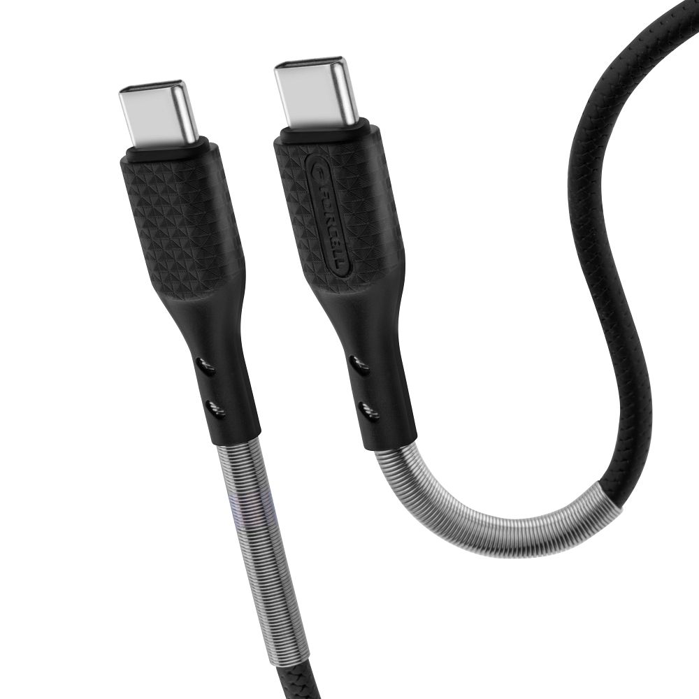 Cable USB C to USB C Forcell F-Energy QC4.0 PD 5A 240W Carbon 1 m CB-05C black