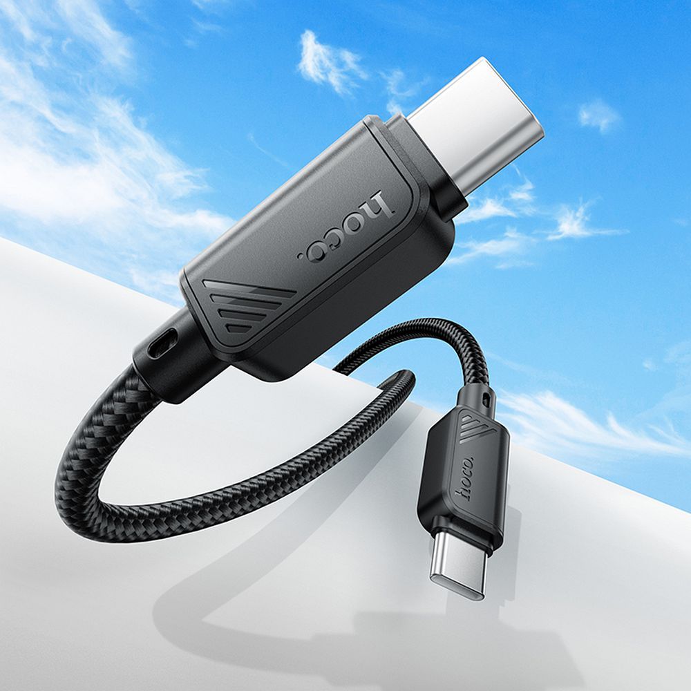 Cable USB C to USB C Hoco 3A 60W 1 m X113 black