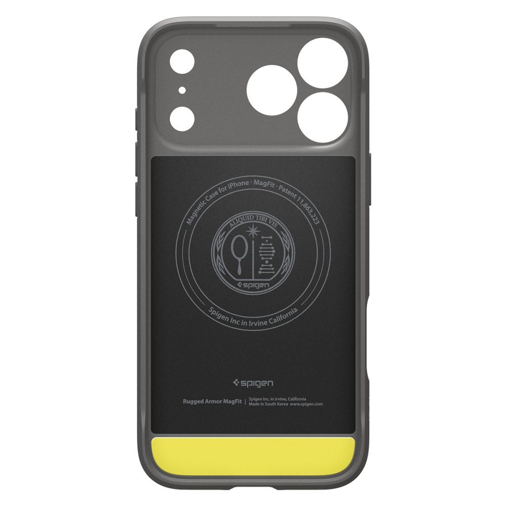 SPIGEN case RUGGED ARMOR compatible with MagSafe for IPHONE 18 Pro Max / 17 Pro Max grey