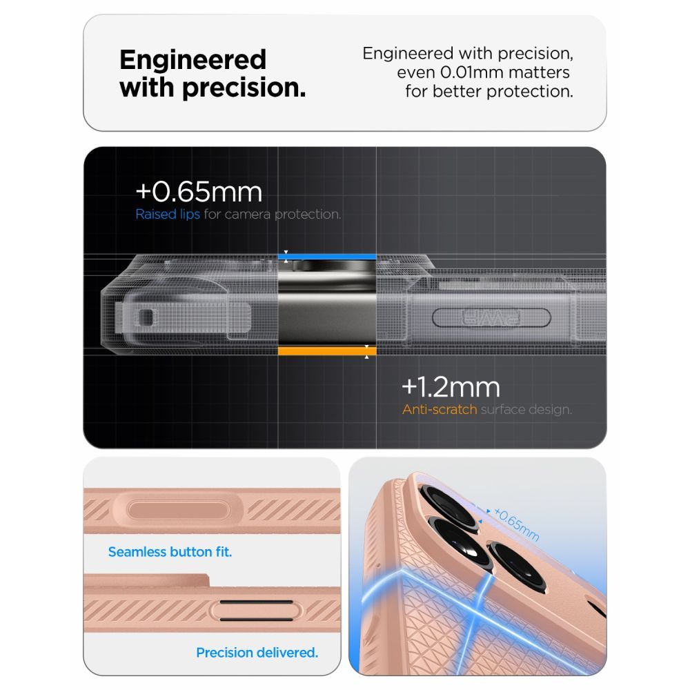 SPIGEN case LIQUID AIR for IPHONE 17 Pro Max/ 18 Pro Max rose titanium