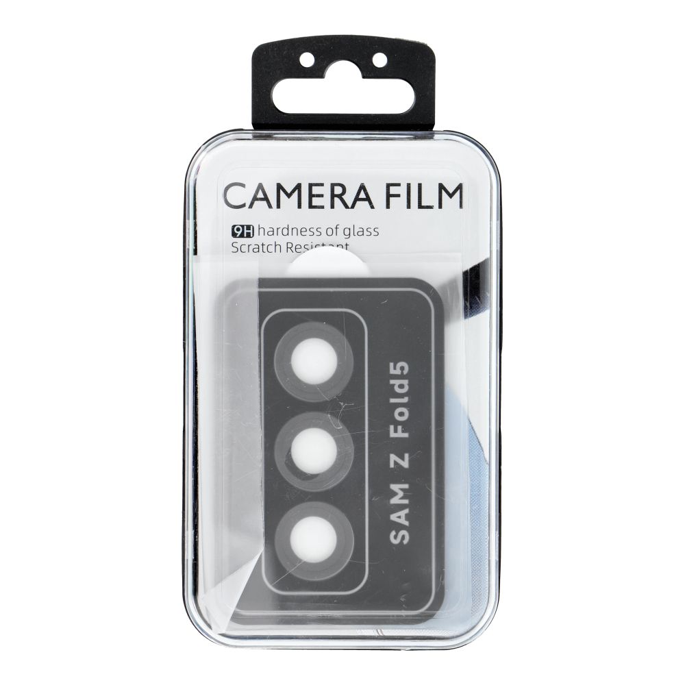 Osłona aparatu PROTECTOR 9H + aplikator do SAMSUNG FOLD 5 czarna