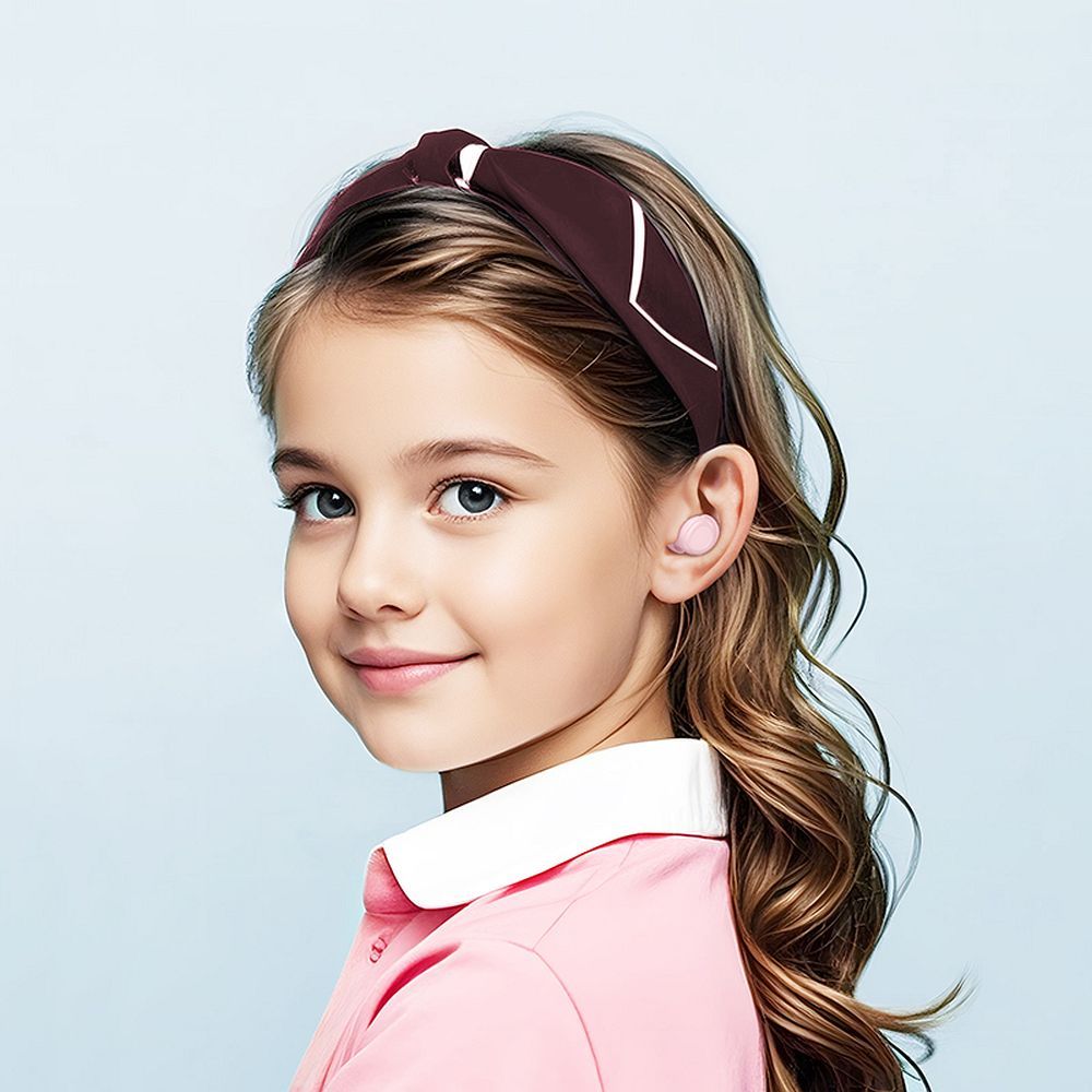 Słuchawki bezprzewodowe douszne Hoco TWS dla dzieci EW111 różowe