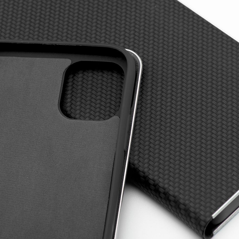 LUNA Book Carbon for IPHONE 15 black