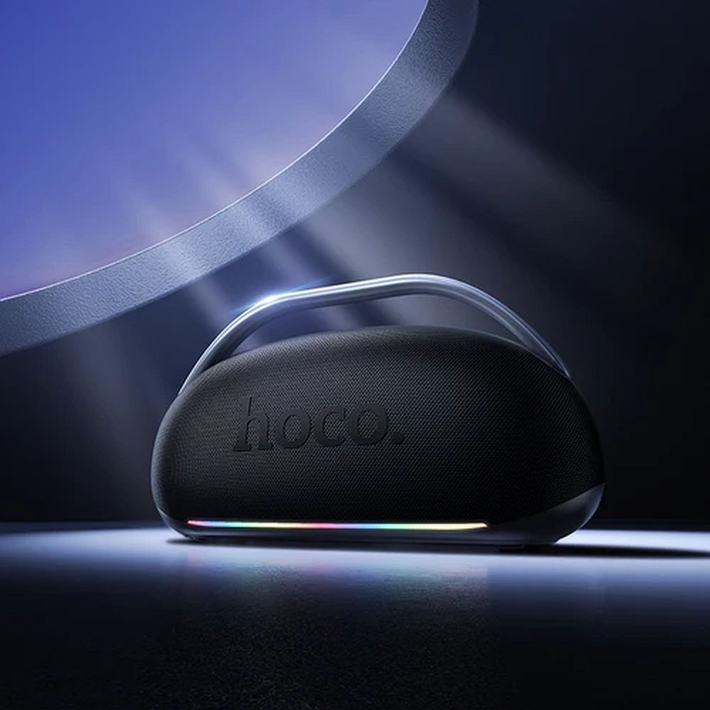 Wireless speaker 300W 8h + 2 x wireless microphons Hoco HT2 black