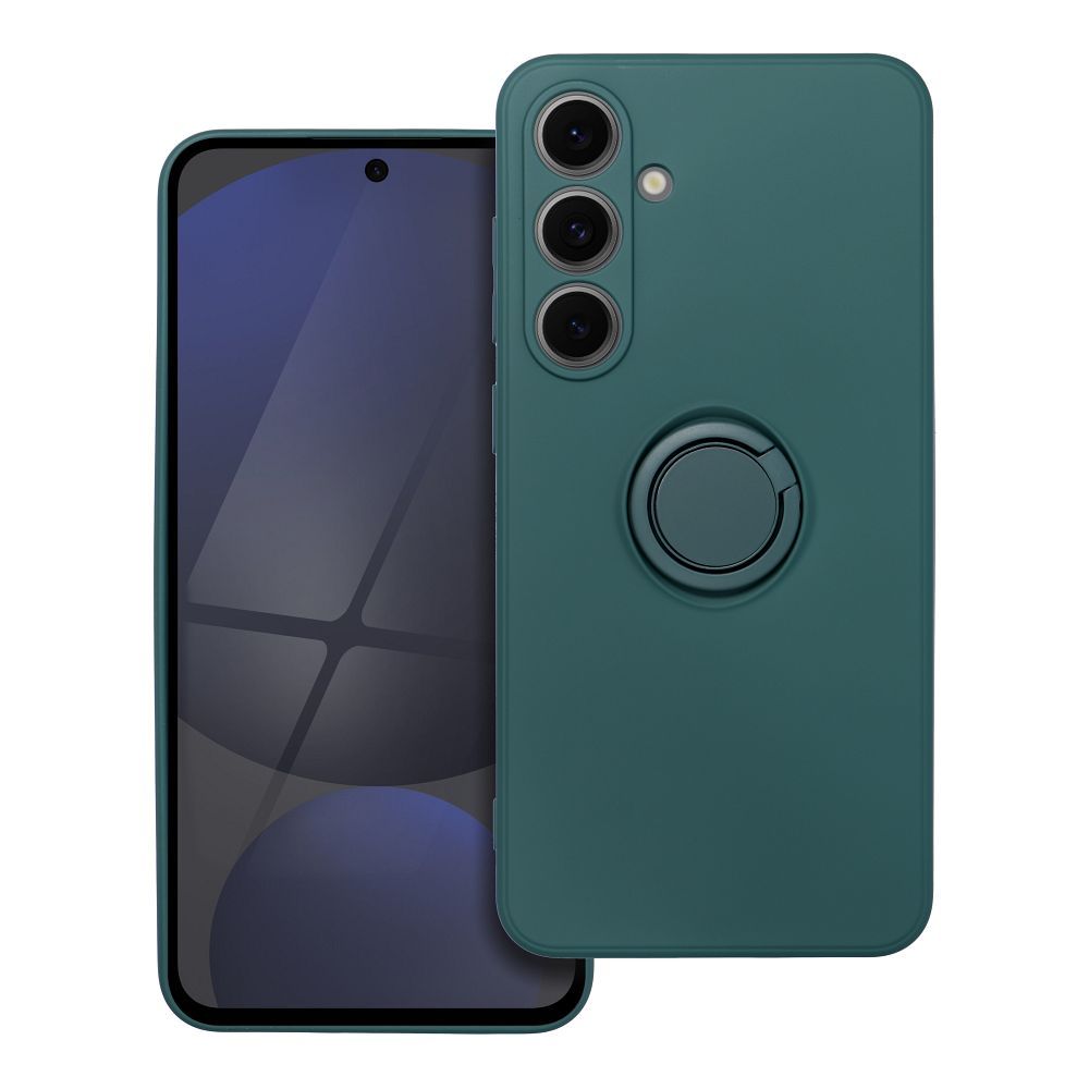 Futerał SILICONE RING do SAMSUNG S24 FE zielony