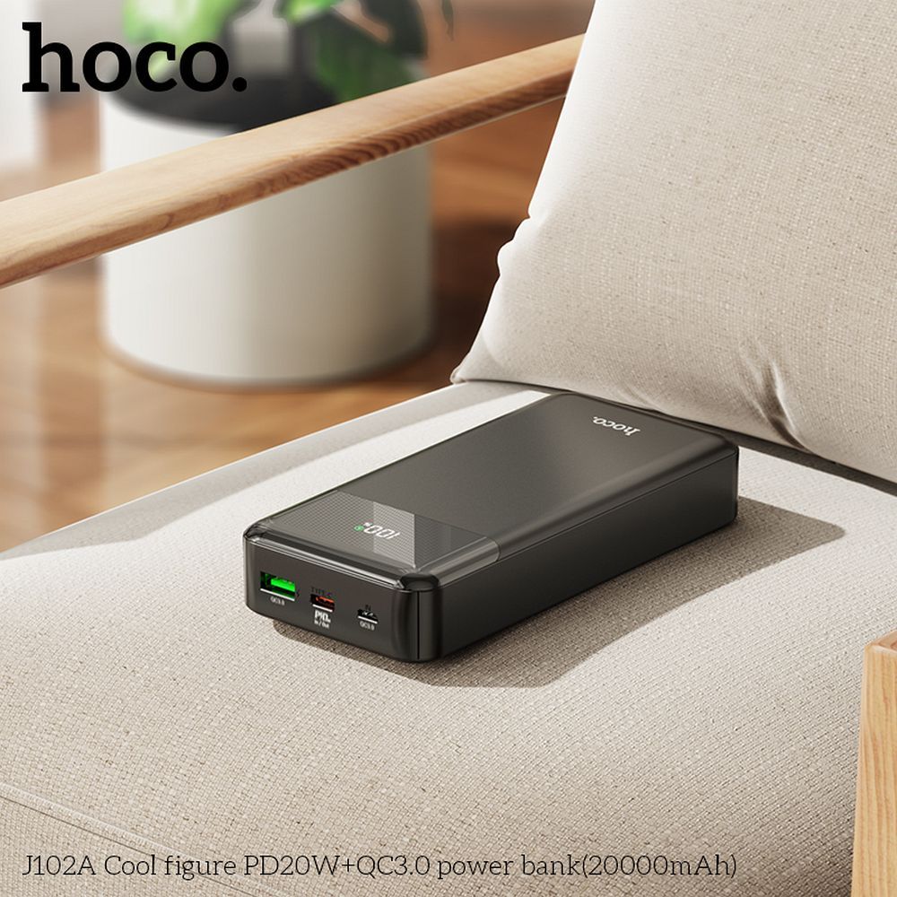 Powerbank Hoco 20000 mAh QC3.0 PD 3A 20W J102A black