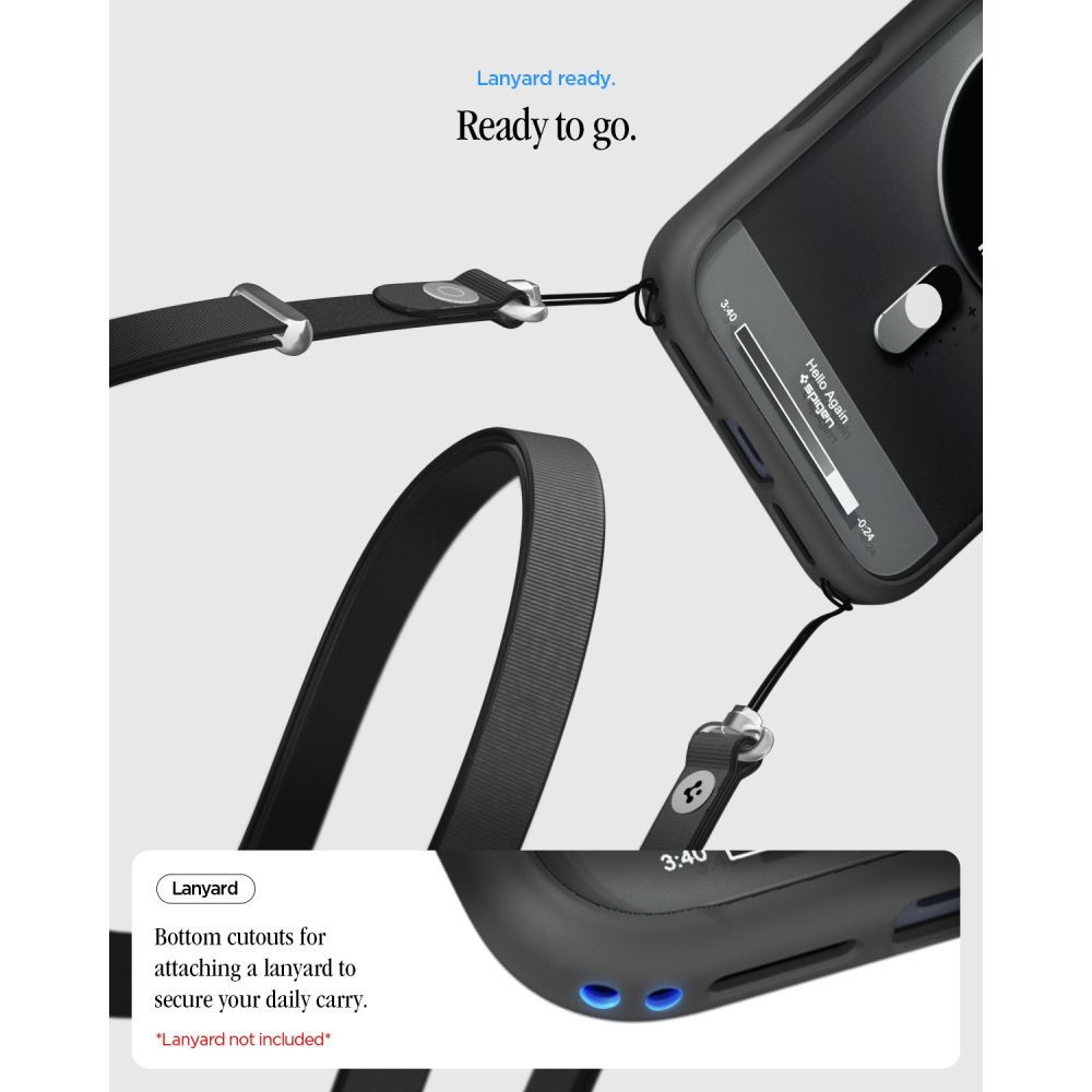 SPIGEN case ULTRA HYBRID compatible with MagSafe for IPHONE 17 Pro/18 Pro classic black