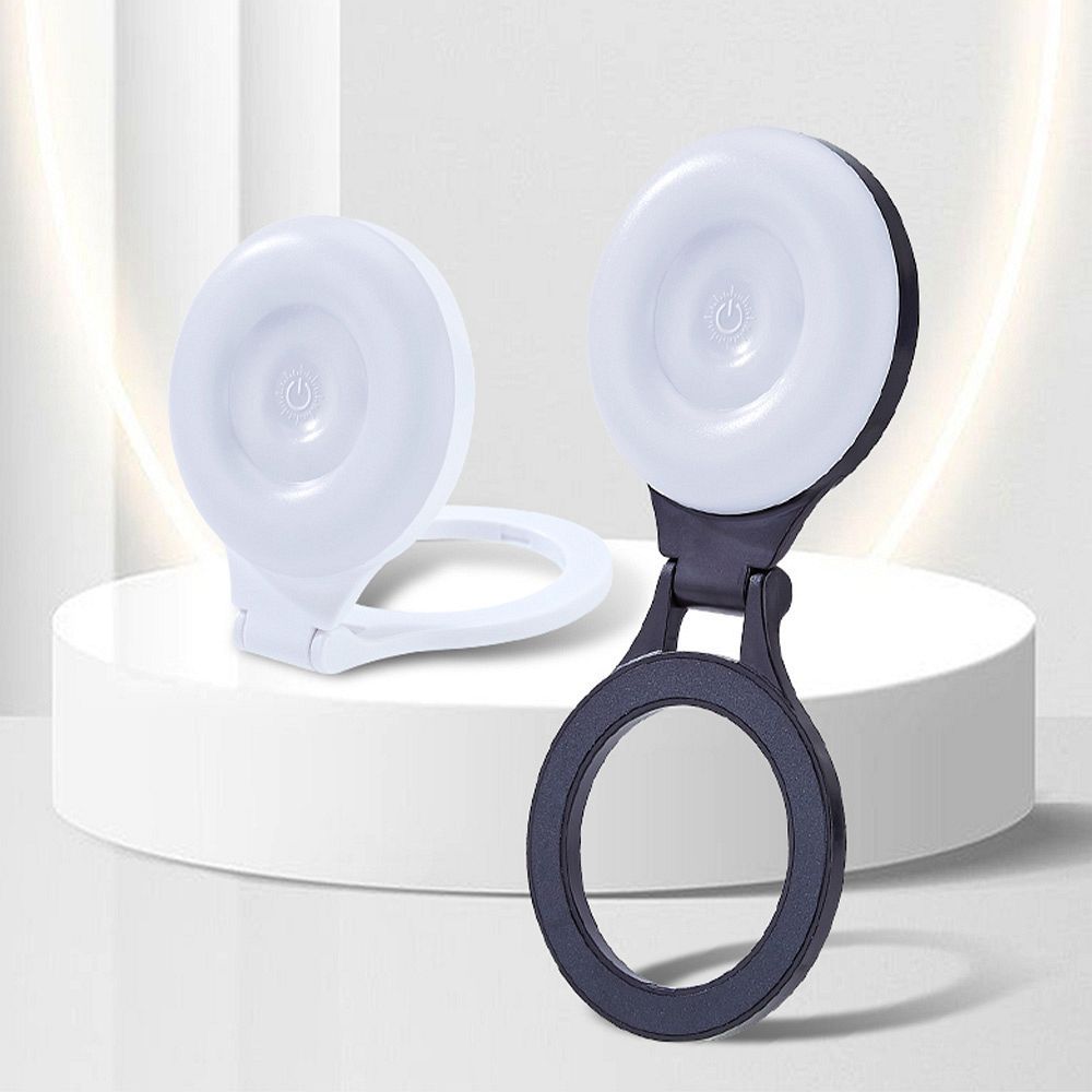 Podstawka magnetyczna do telefonu z lampką kompatybilna z MagSafe L8 biała