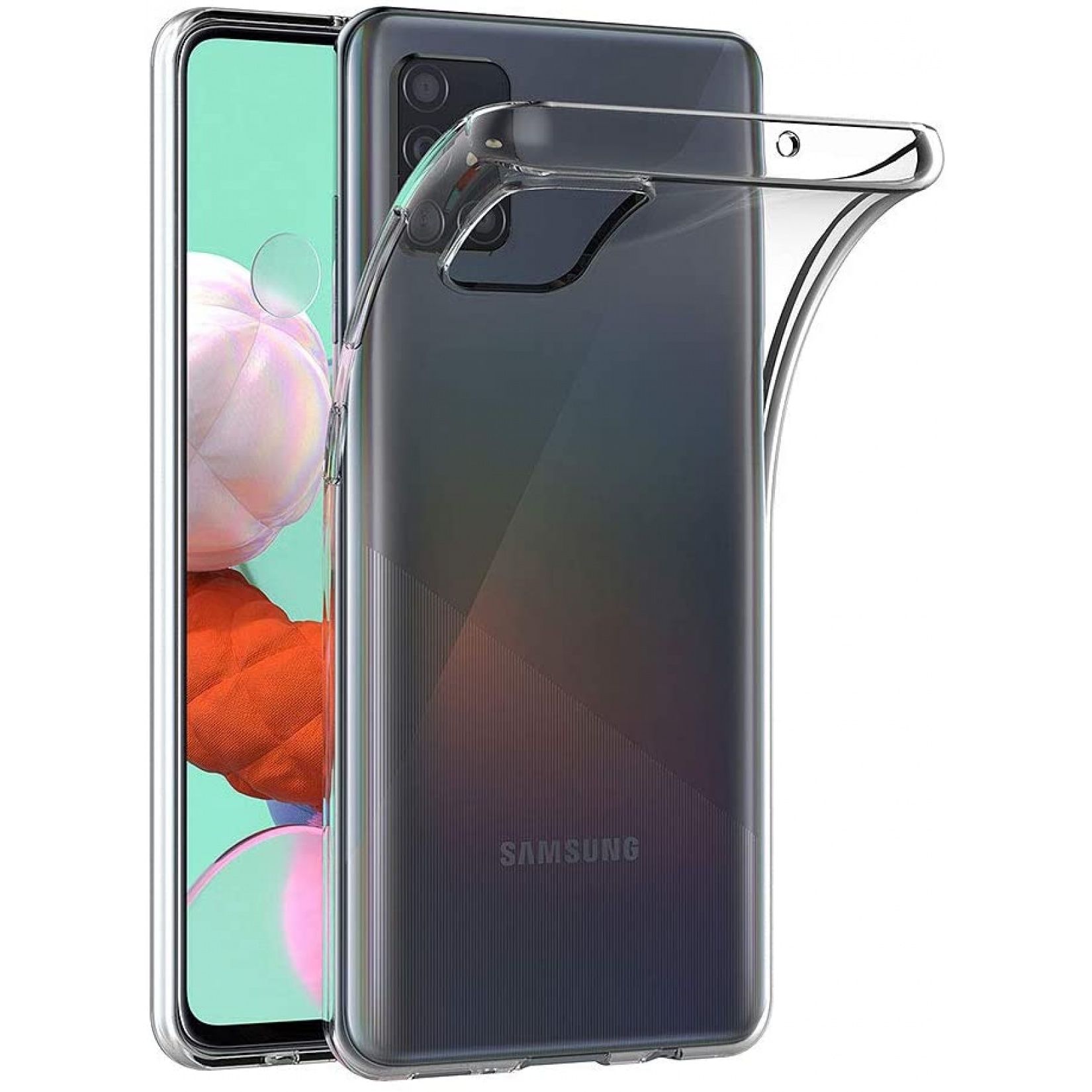 Futerał CLEAR CASE 2 mm BOX do SAMSUNG A51 transparentny