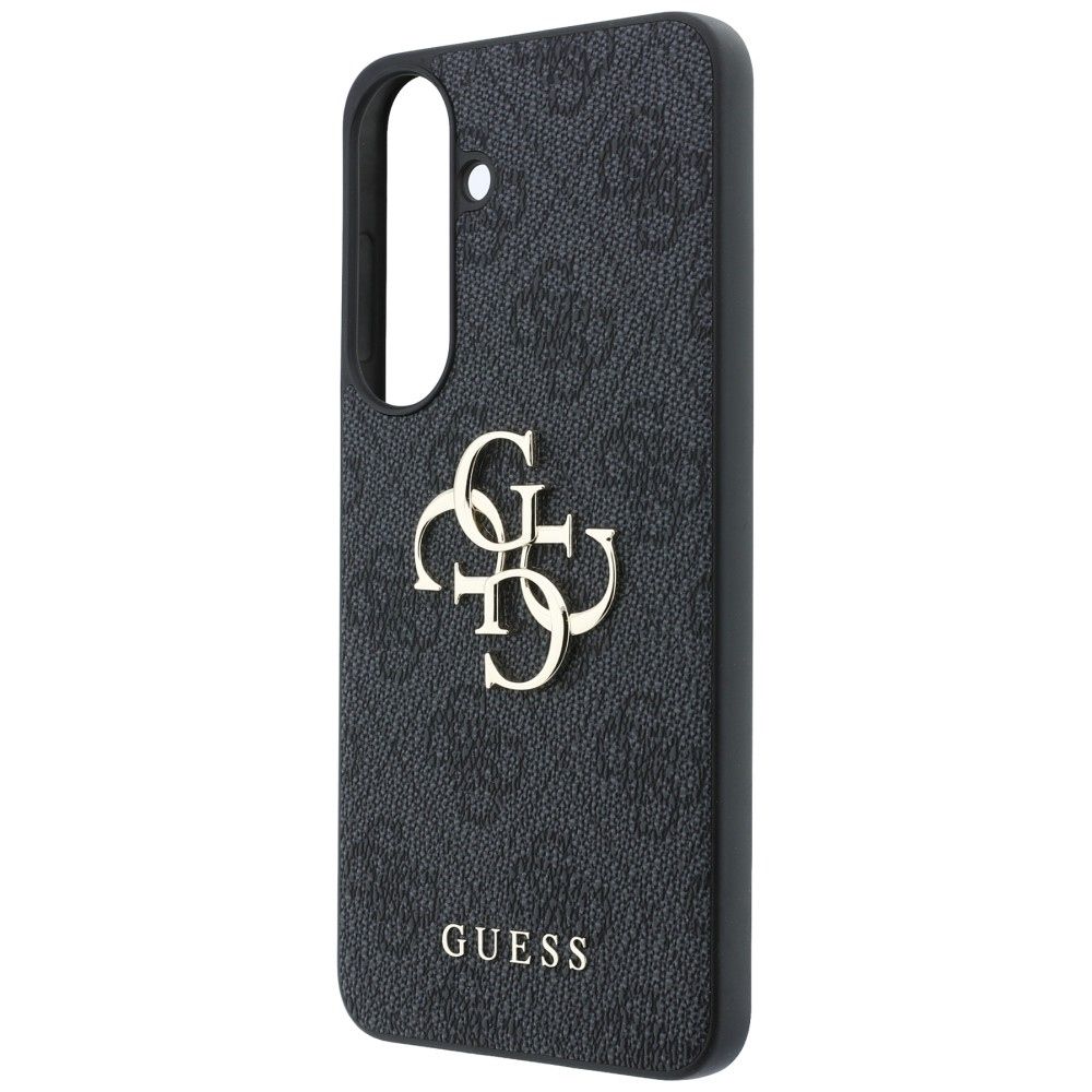 GUESS case for SAMSUNG S26 FE (Leather 4G Metal Logo) black