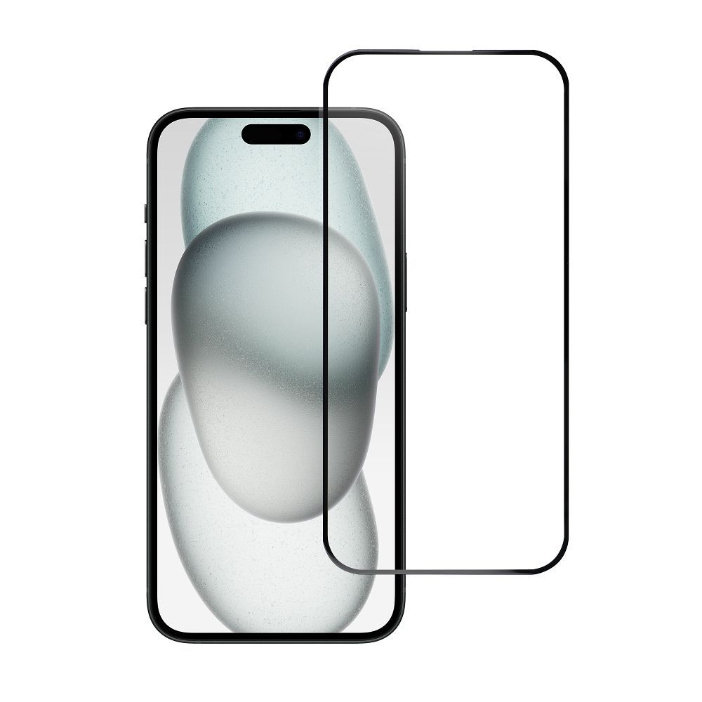 Szkło hartowane do iPhone 15 PLUS /16 PLUS (full glue) Blue Star 5D czarne