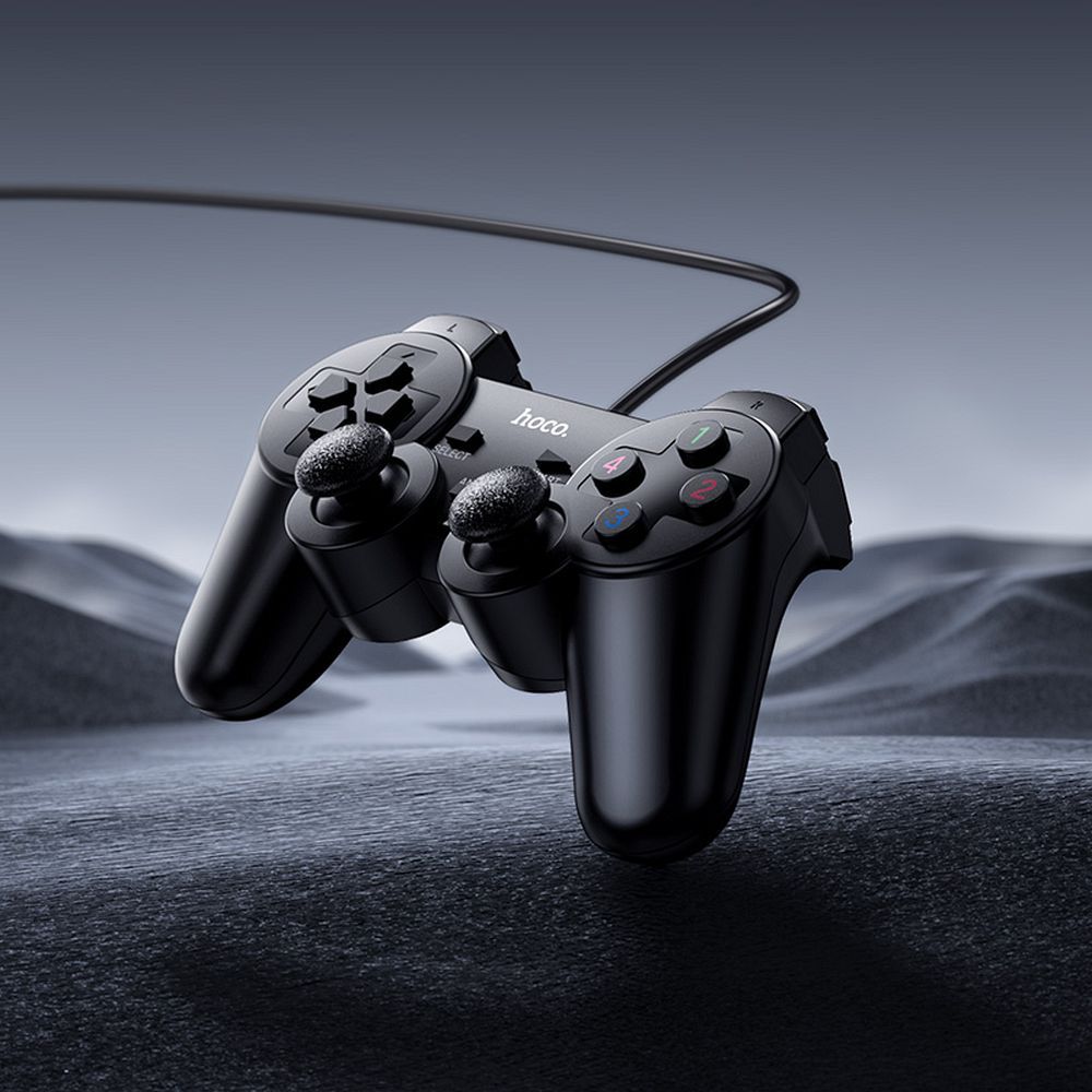 Wire gamepad Hoco for PC Fast Link GA3 black