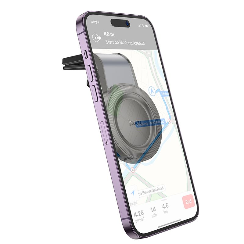 Magnetic car phone holder compatible with Magsafe Hoco air vent H59 black