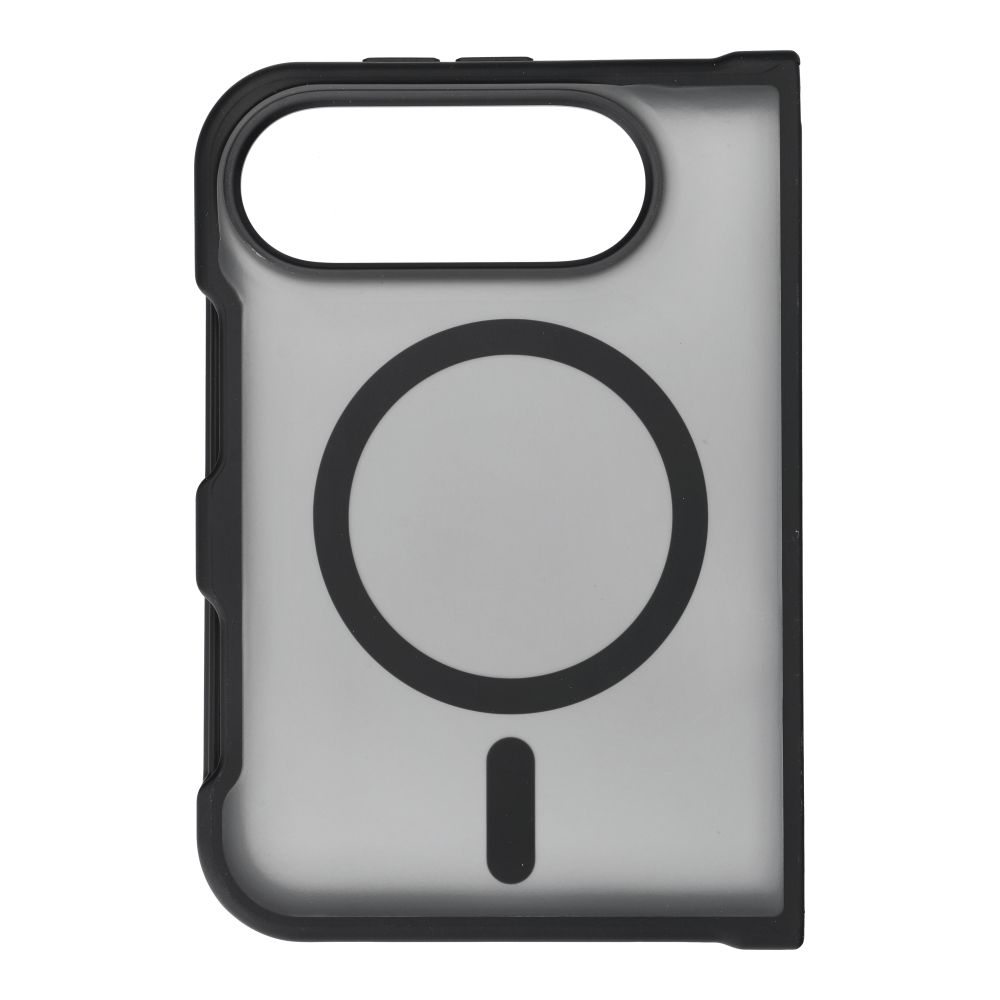 Case for iPhone Duo Forcell F-Protect 4sD-i Smoke Hybrid Premium compatible with MagSafe black