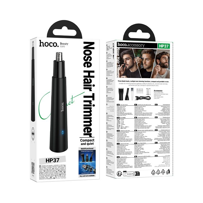 Nose hair trimmer 3in1 Hoco HP37 black