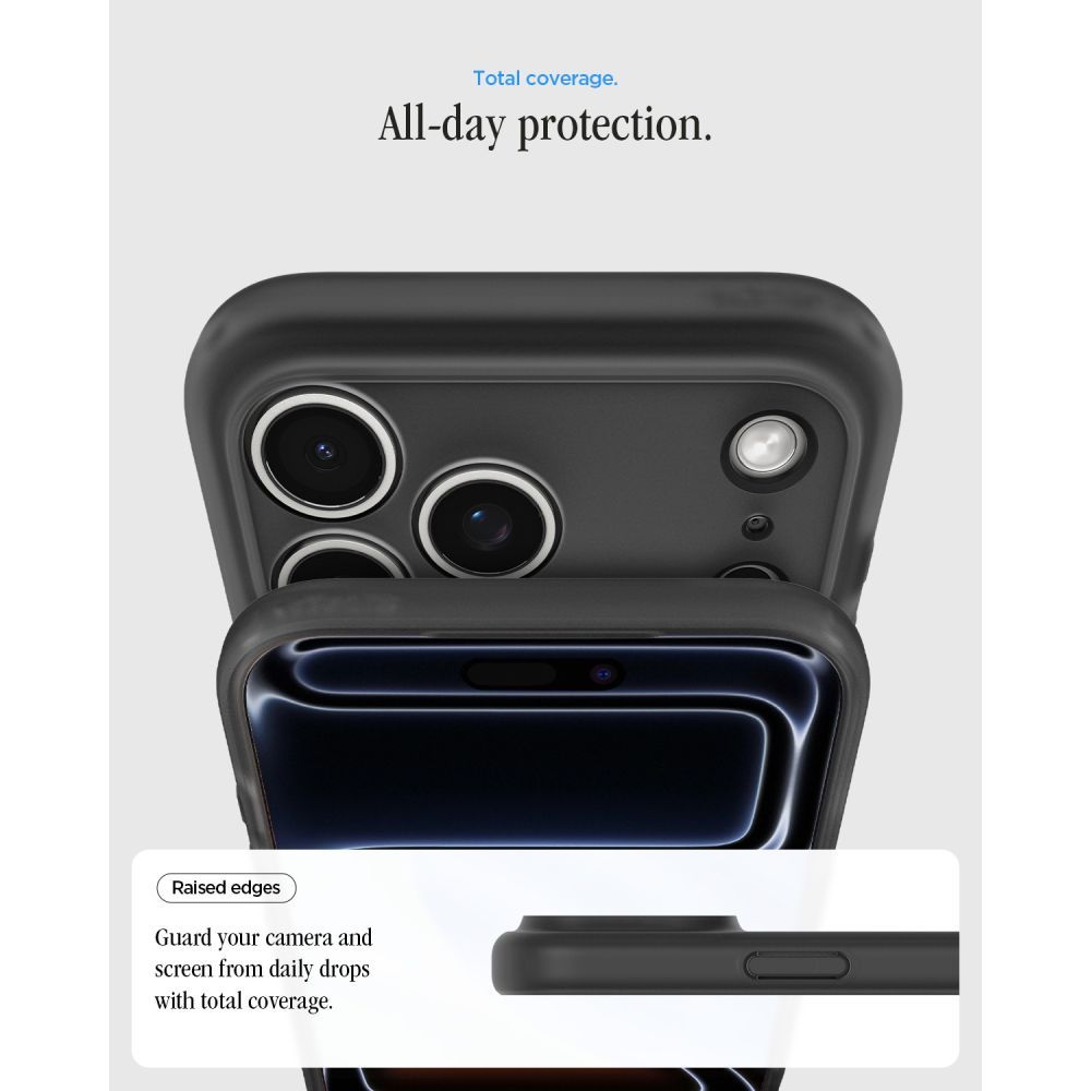 SPIGEN case ULTRA HYBRID compatible with MagSafe for IPHONE 17 Pro/18 Pro classic black