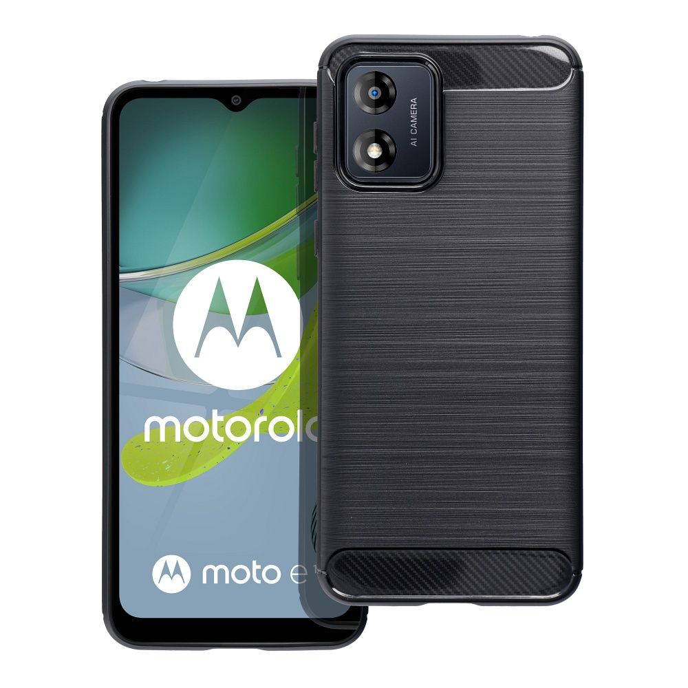 Futerał CARBON do MOTOROLA E13 czarny