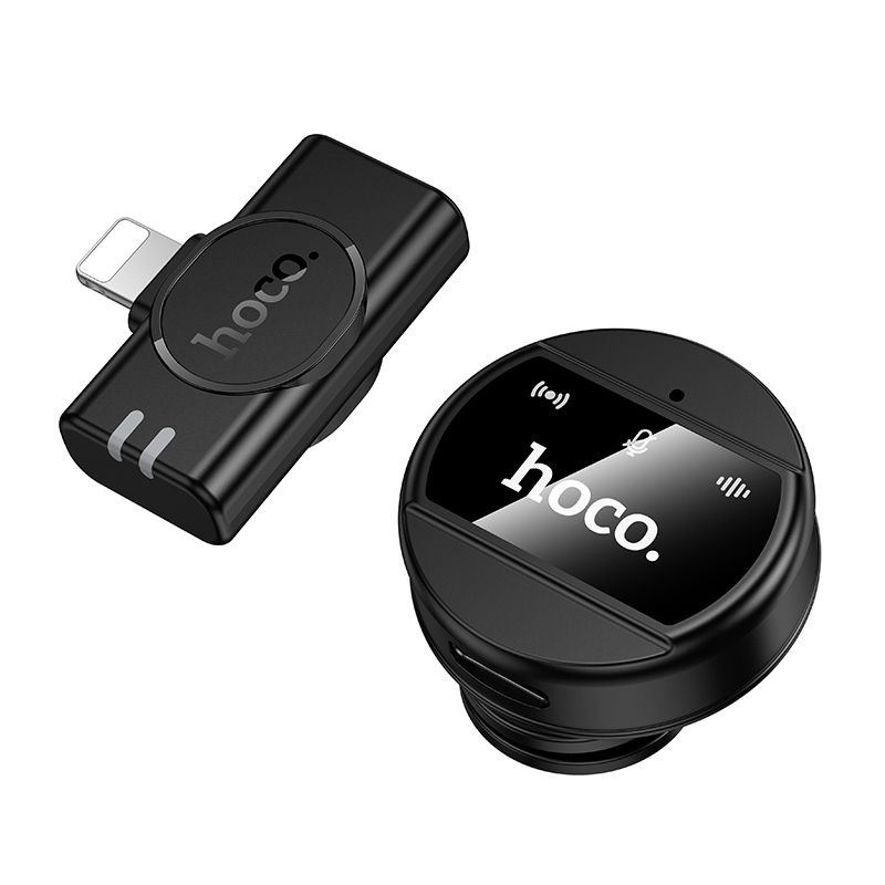 Wireless microphone Lightning Hoco L21 black