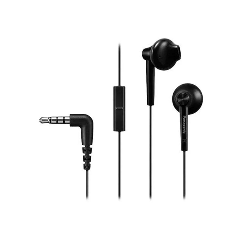 Wired Headphones jack 3,5mm PANASONIC RP-TCM55E- black