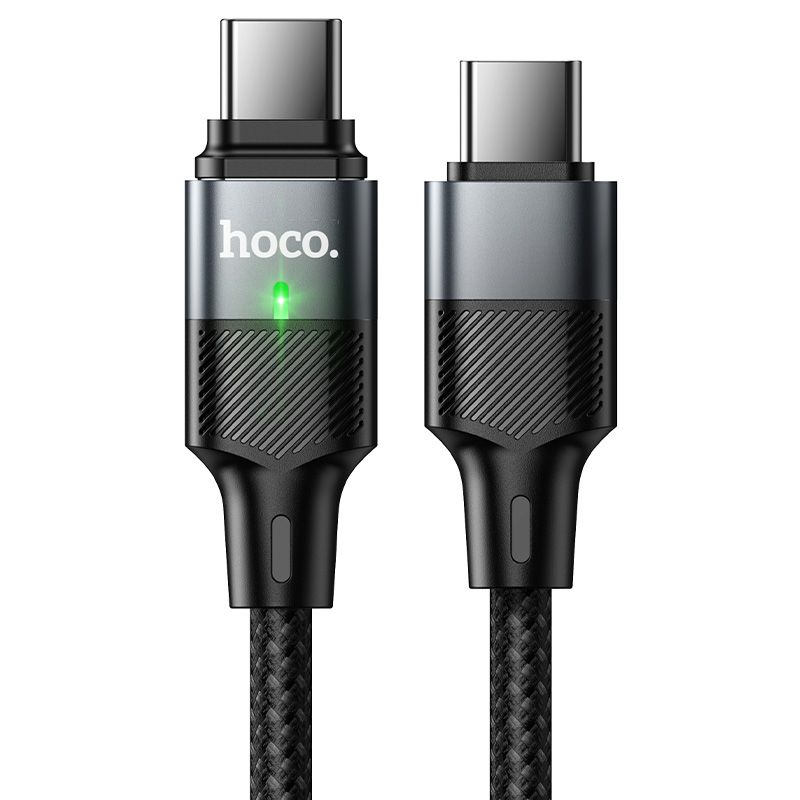 Magnetic Cable USB C to USB C Hoco QC3.0 PD 5A 240W 1,2 m U159 black