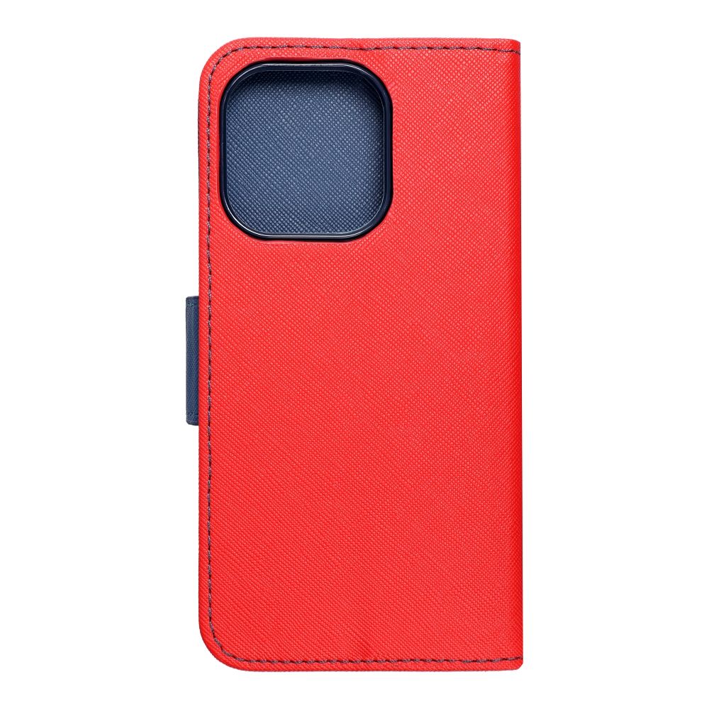 Kabura FANCY Book do IPHONE 14 Pro czerwono granatowy