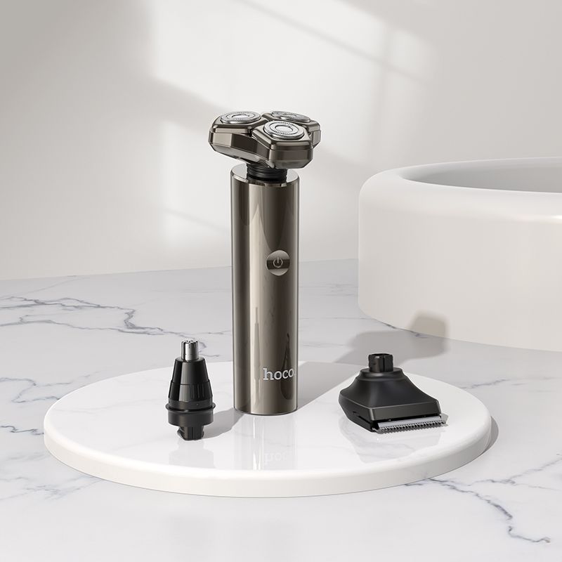 Shaving set 3in1 Hoco HP36 metal gray