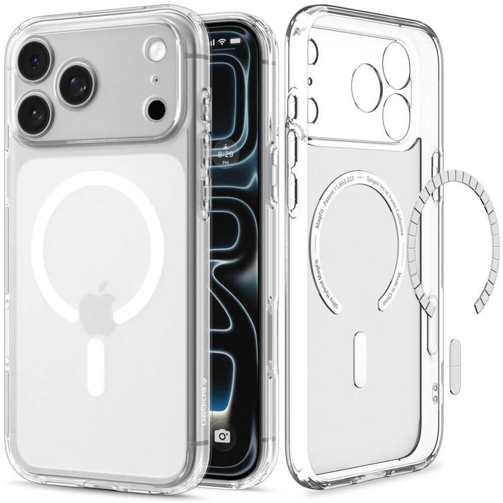 SPIGEN case ULTRA HYBRID compatible with MagSafe for IPHONE 17 Pro/18 Pro frost white