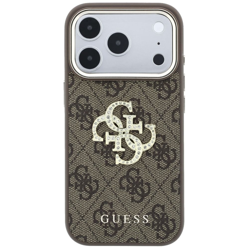 Case for IPHONE 18 Pro Max/17 Pro Max (Big Strass Logo 4G) brown