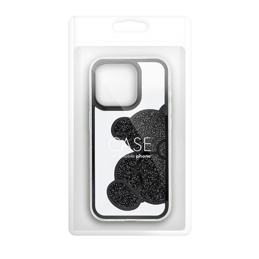 Futerał TEDDY BEAR do IPHONE 12 MINI czarny