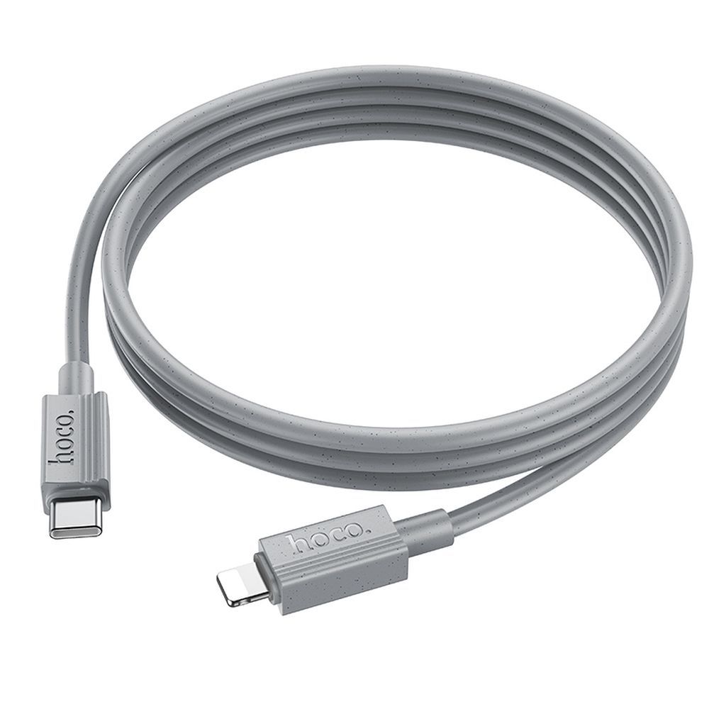 Kabel USB C do Lightning Hoco PD 27W 1 m X107 szary