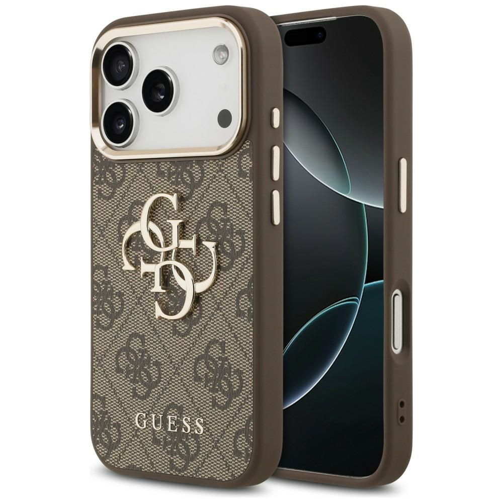 GUESS case for IPHONE 18 Pro / 17 Pro GUE005483 (PU W/ Big 4G Classic Logo) brown gold