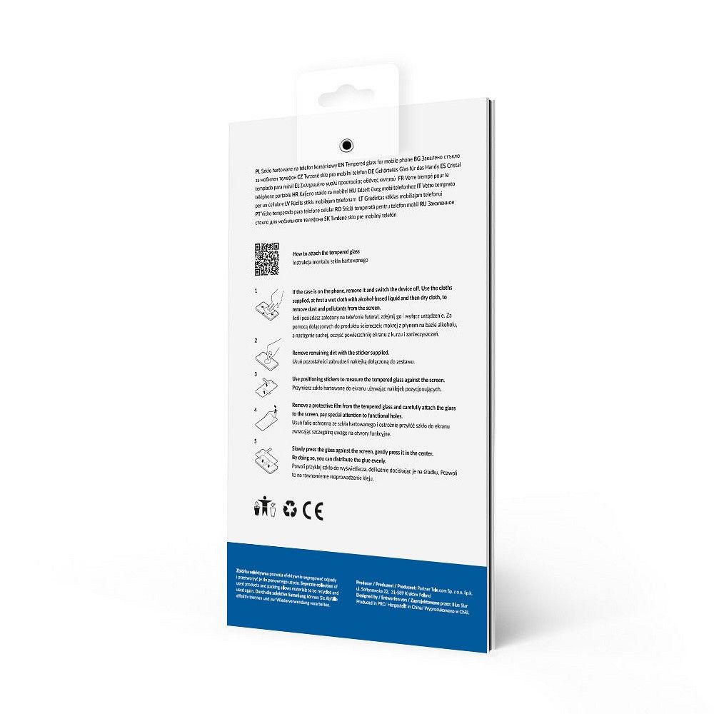 Szkło hartowane do iPhone 6 / 6S (full glue) Blue Star 5D czarne