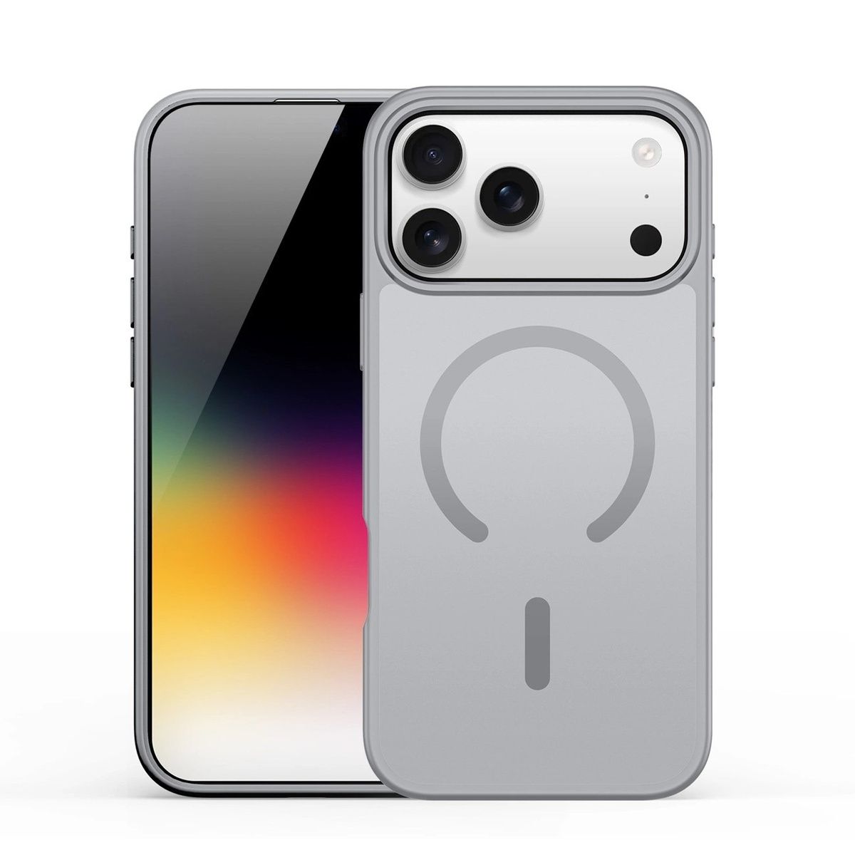 DUX DUCIS case YIND compatible with MagSafe for IPHONE 17 PRO MAX (Open Ring) grey