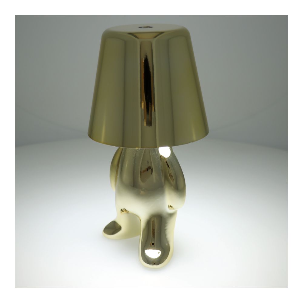 Lampka nocna GOLD MAN Art Deco stojący (wzór 8) MLTL