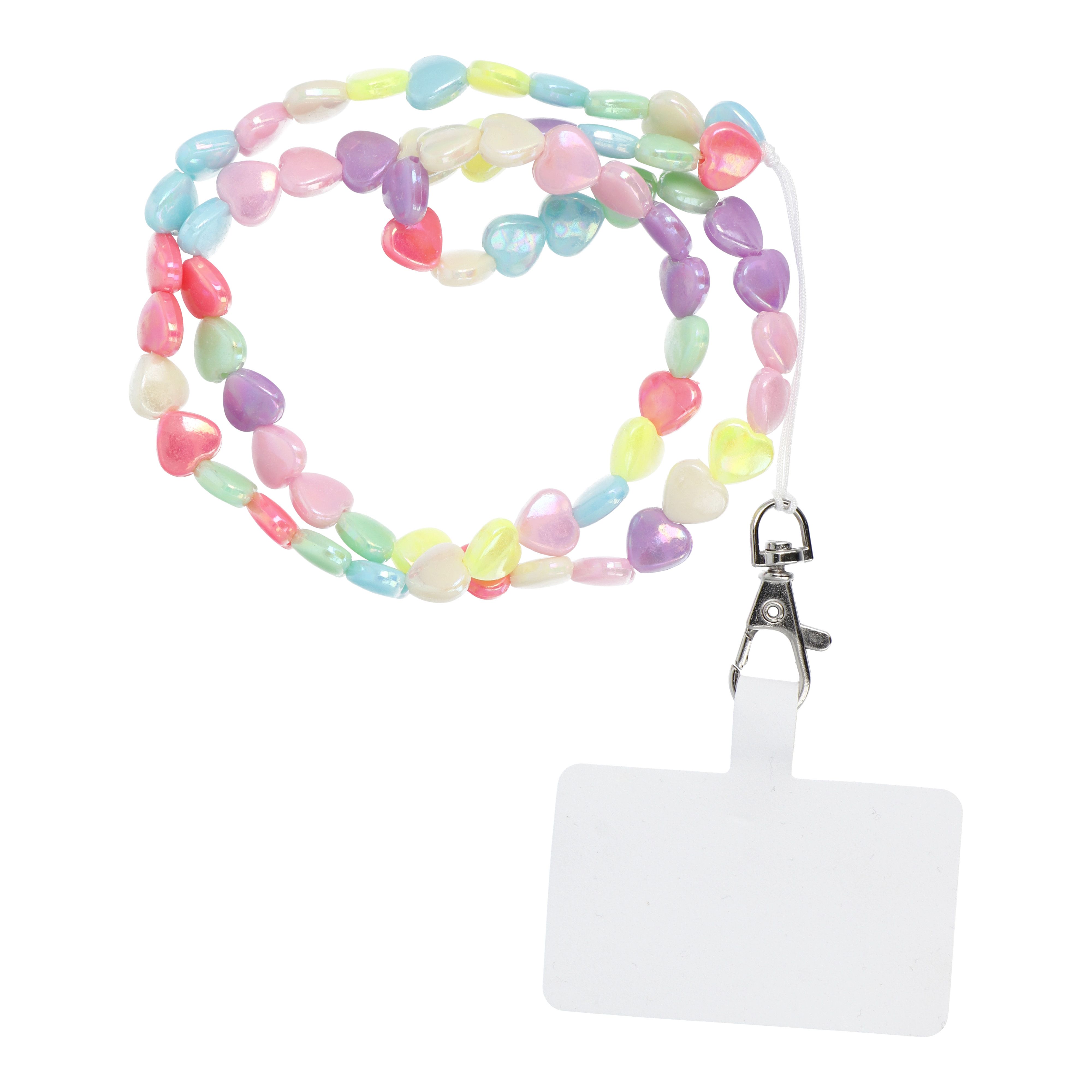 PIXIE pendant for the phone / cord length 68cm (34cm in the loop) / on neck - hearts