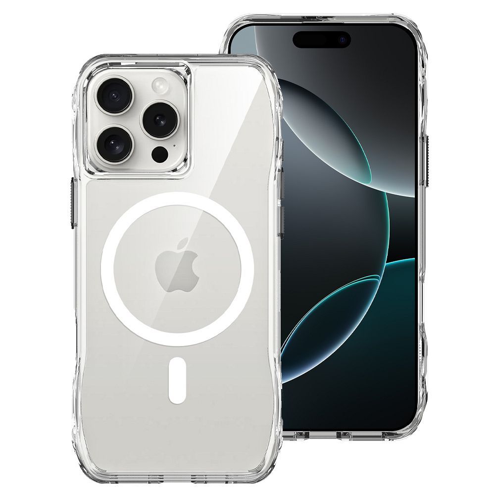 ROAR case SLIM DEFENDER compatible with MagSafe for IPHONE 16 transparent