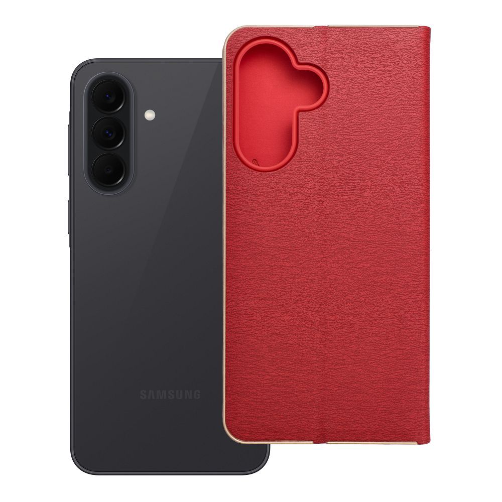 Flip case for Samsung A37 5G Luna Book Gold red