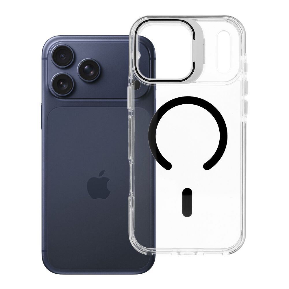 Case for iPhone 18 Pro Max / 17 Pro Max Lens Mag Cover compatible with MagSafe black