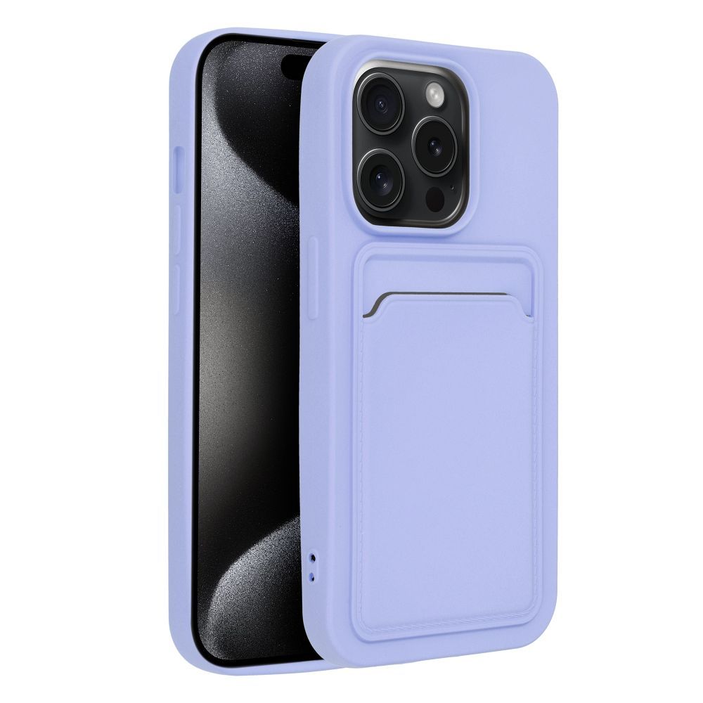 Futerał CARD CASE do IPHONE 15 Pro fioletowy