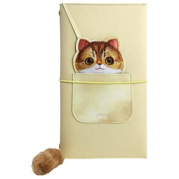 NIMMY set 2in1 notebook + pen BIG EYED PET 2.0 Cat khaki