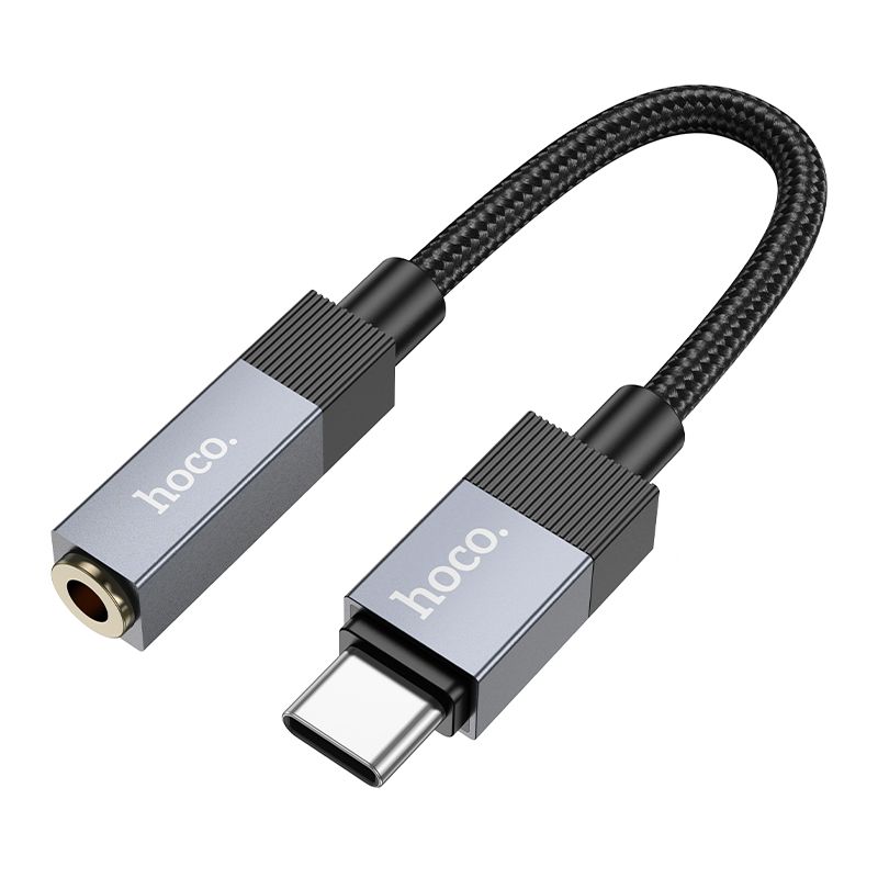 Hoco UPA32C AUX adapter USB C - Jack 3,5 mm fekete