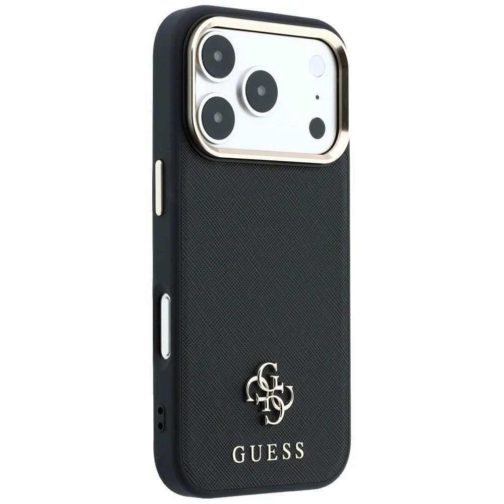 Case for IPHONE 18 Pro Max/17 Pro Max compatible with MagSafe (Saffiano Small 4G & Classic Logo) back