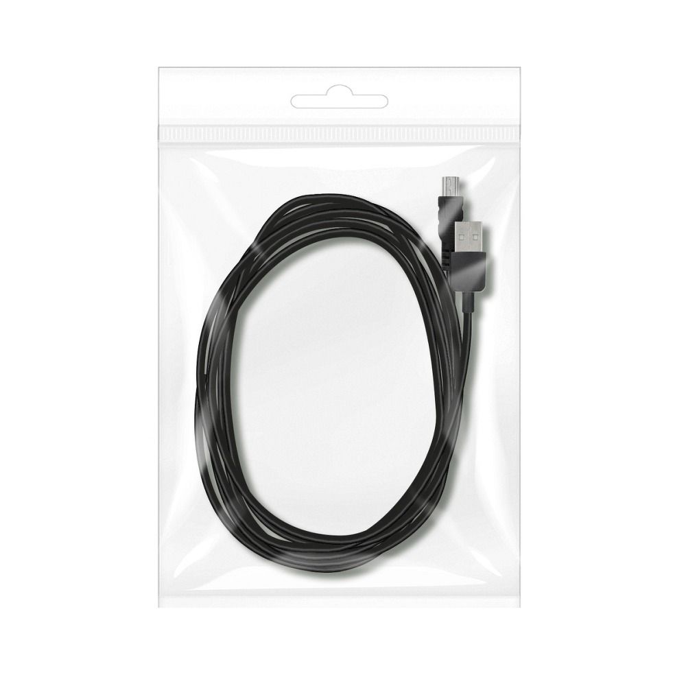 Kabel USB A do Mini USB (navi / kamera) 3 m czarny