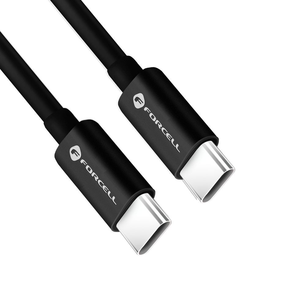 Kabel USB C do USB C Forcell F-Energy QC4.0 PD 3A 60W 0,5 m C338 czarny