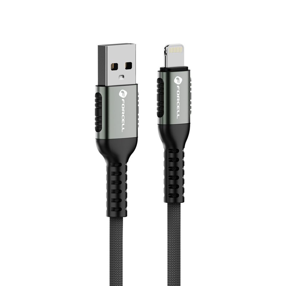 Kabel USB A do Lightning Forcell F-Energy 2,4A 12W Cafule 1,2 m C257 czarny