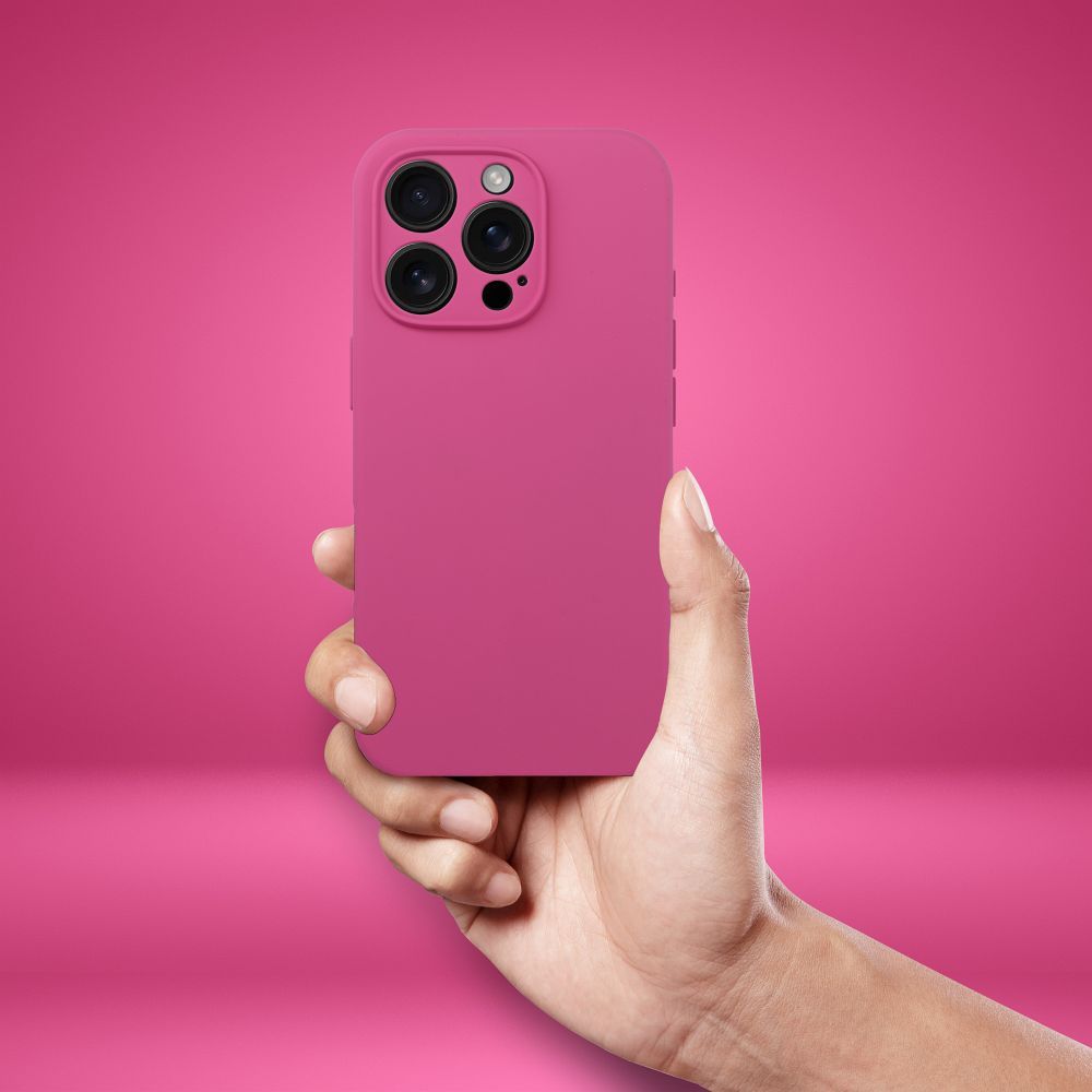 Futerał SILICONE 2mm do IPHONE 17 Pro Max kompatybilny z MagSafe róż