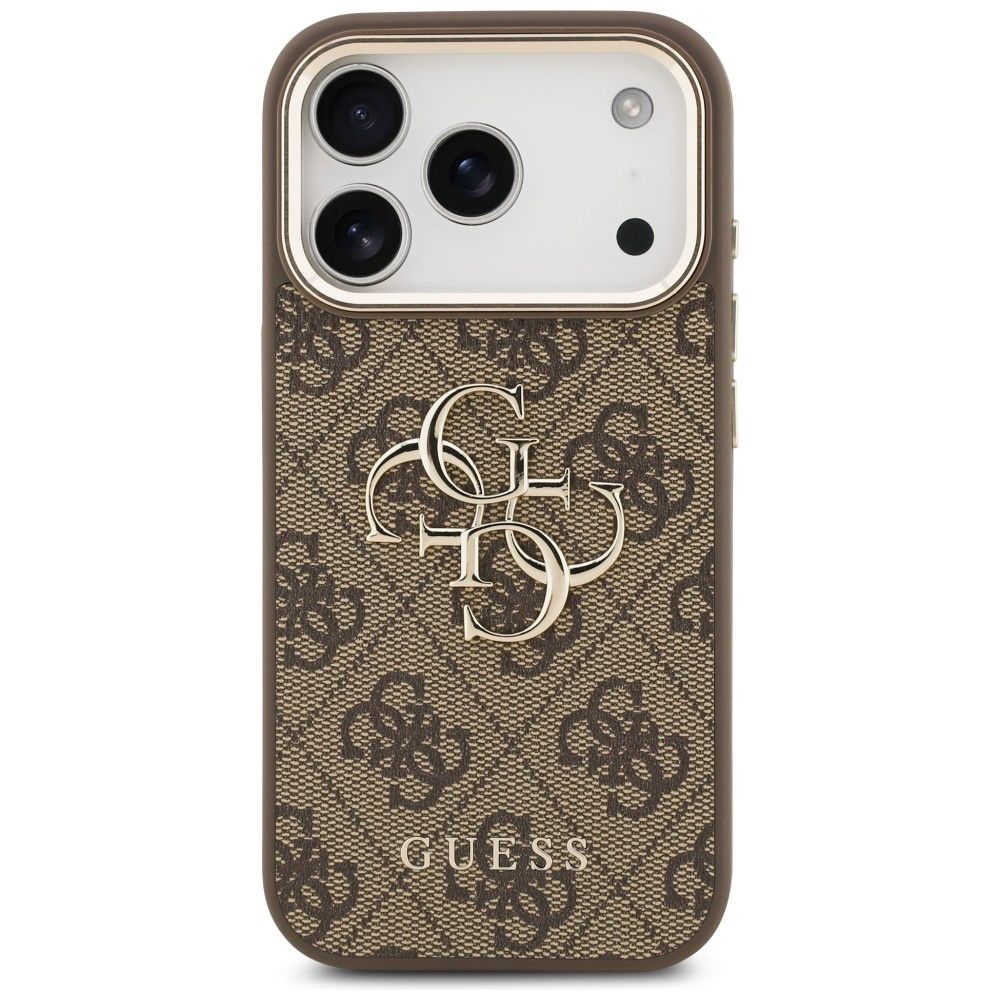 GUESS case for IPHONE 18 Pro / 17 Pro GUE005483 (PU W/ Big 4G Classic Logo) brown gold